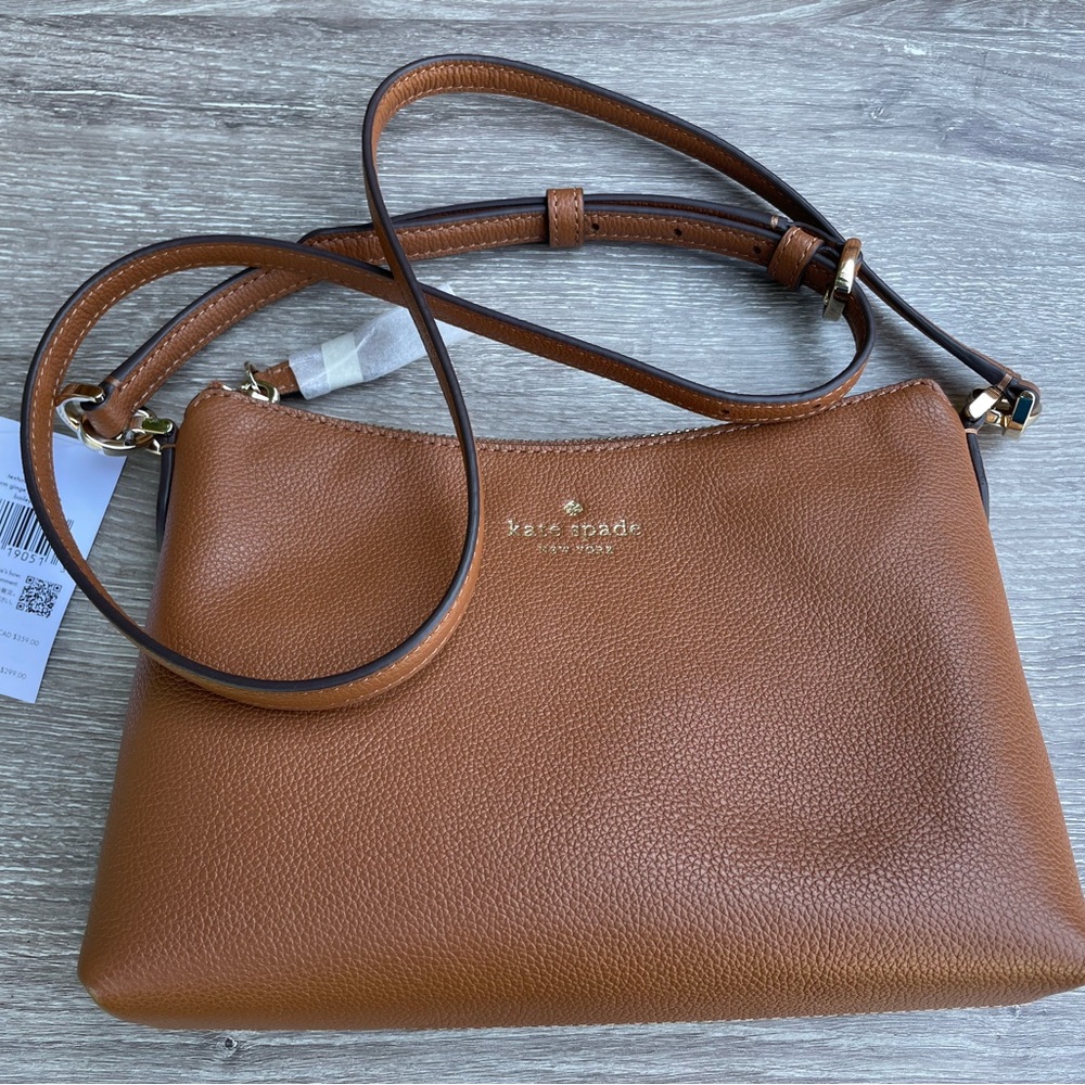 Kate Spade Small Crossbody in Gingerbread color NWT